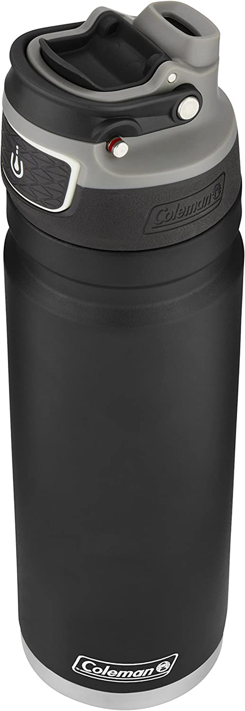 Autoseal Freeflow 24oz Black Stainless Steel Water Bottle