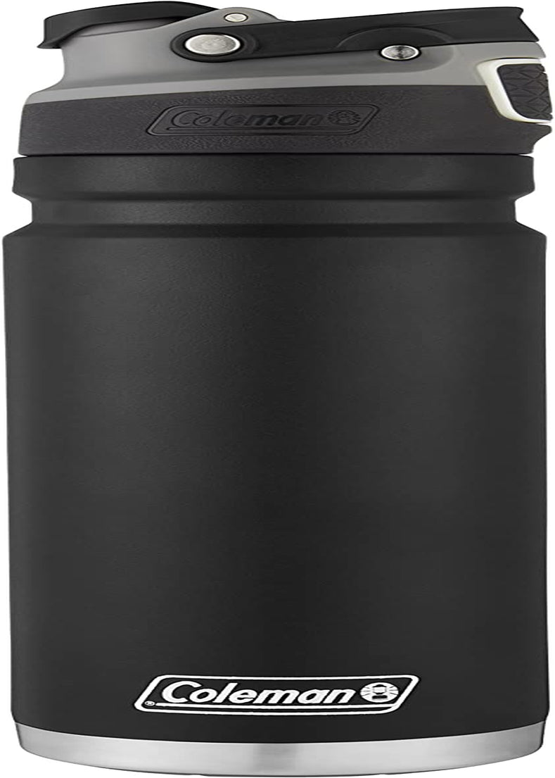 Autoseal Freeflow 24oz Black Stainless Steel Water Bottle