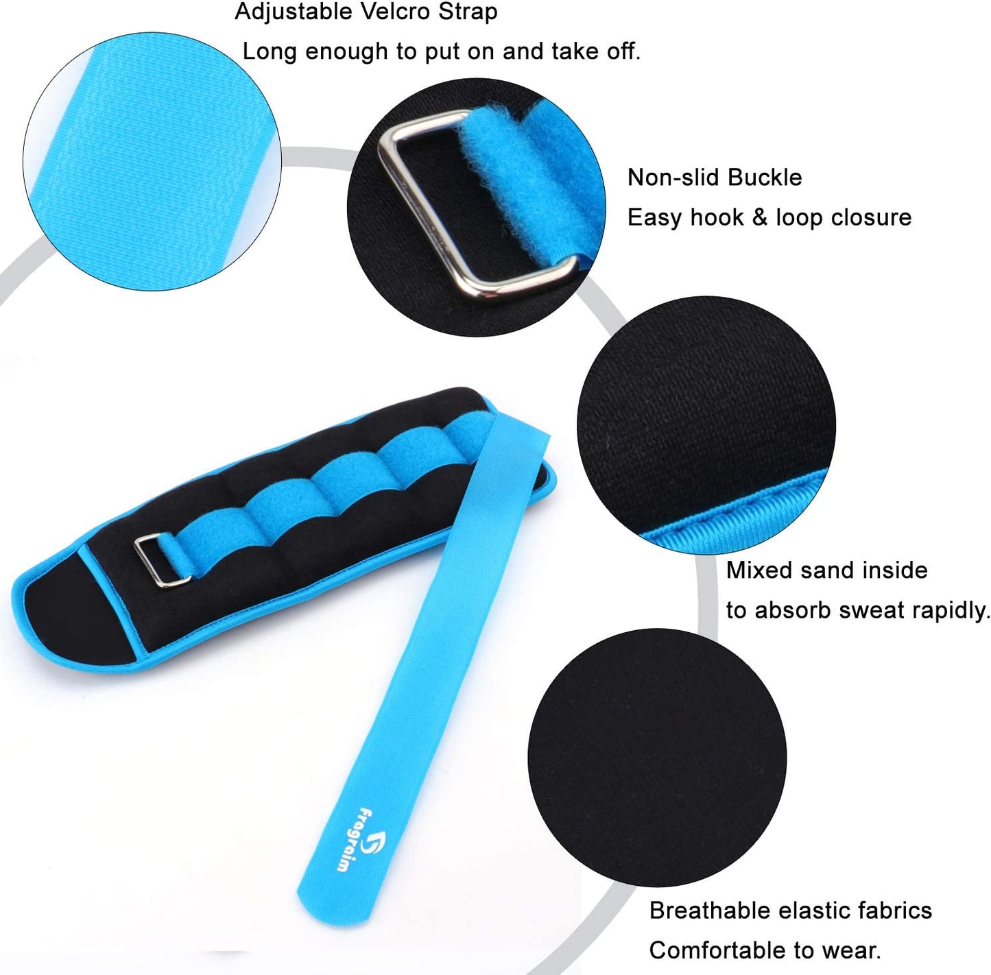Adjustable Ankle Weights for All Ages - Enhance Strength Training with 1-20 LBS Options for Jogging, Gymnastics, and More!